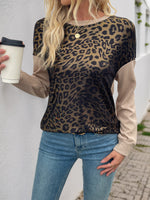 Load image into Gallery viewer, Animal Print Crew Sweater In Mid Weight N5Z465
