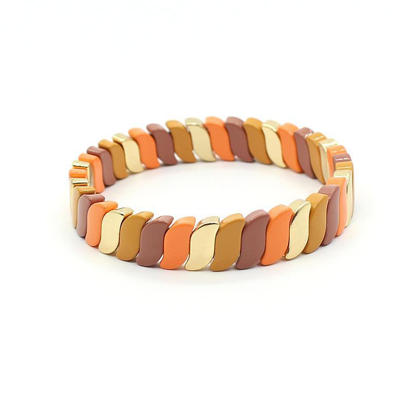 Bohemian Enamel DIY Strand Irregular Bead S5P261