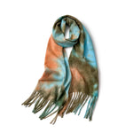 Load image into Gallery viewer, Ombre Tie-Dye Loop Yarn Fringe Scarf Women Cozy N6H243