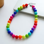 Load image into Gallery viewer, Dopamine Acrylic Pearl Geometric Choker Necklace N6H102