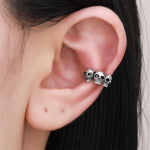 Load image into Gallery viewer, Halloween Punk Skull Clip On Earrings  S5P496