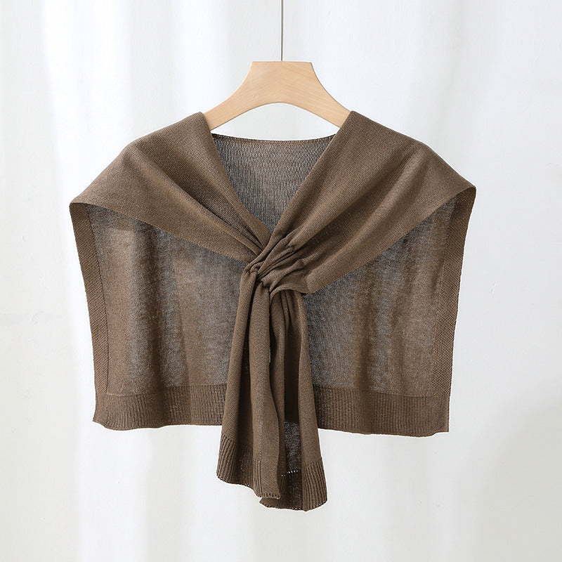 Knit Draping Shawl Lightweight M5A243