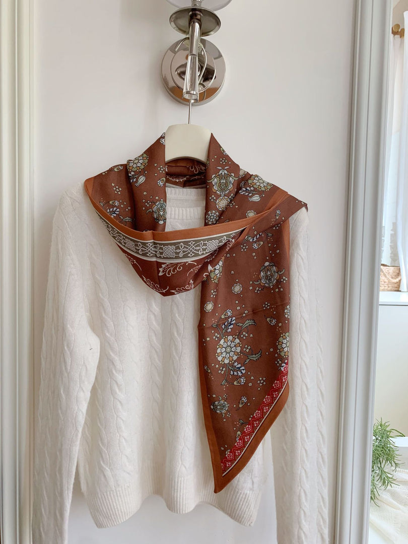 Women's Cotton Linen Printed Scarf Shawl N6J143
