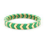 Load image into Gallery viewer, Arrow Beads Bracelet Tribal Enamel Elastic Adjustable S5P049
