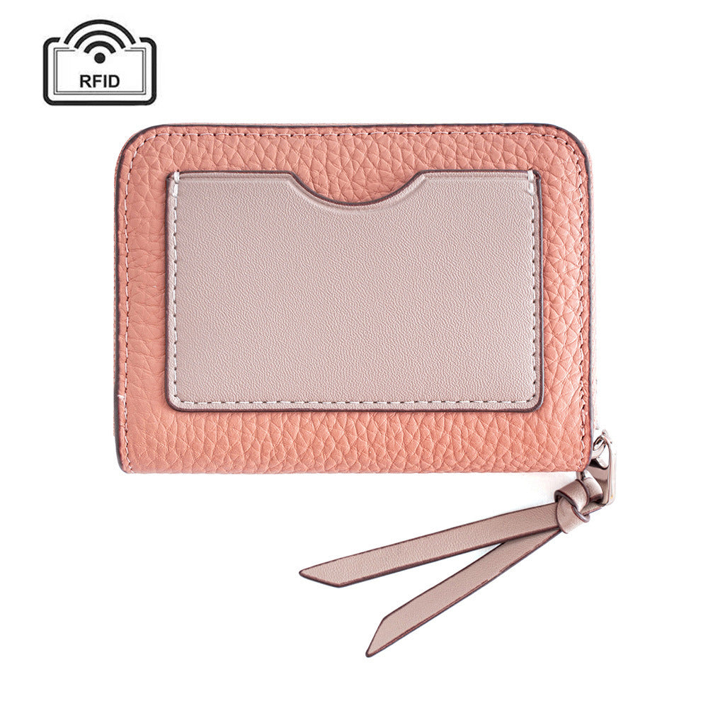 Genuine Leather Accordion Card Wallet Women N6D027