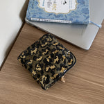 Load image into Gallery viewer, Leopard Print Dumpling Cosmetic and Jewelry Pouch Set N6J267