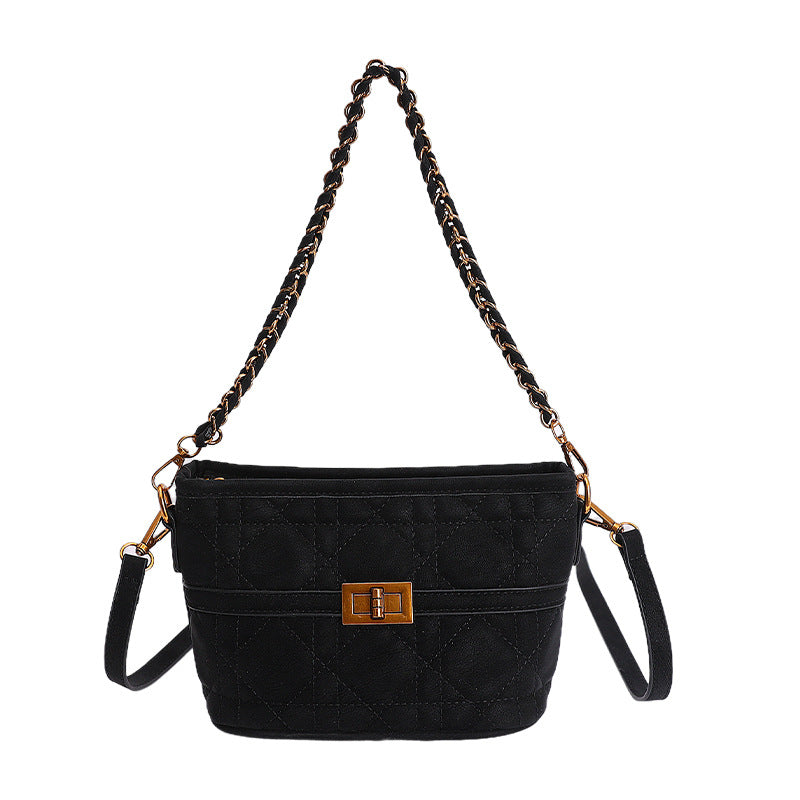 Quilted Pattern Shoulder Bag Women N6C022