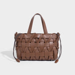 Load image into Gallery viewer, Woven PU Bucket Bag Fashion Shoulder Crossbody N6F144