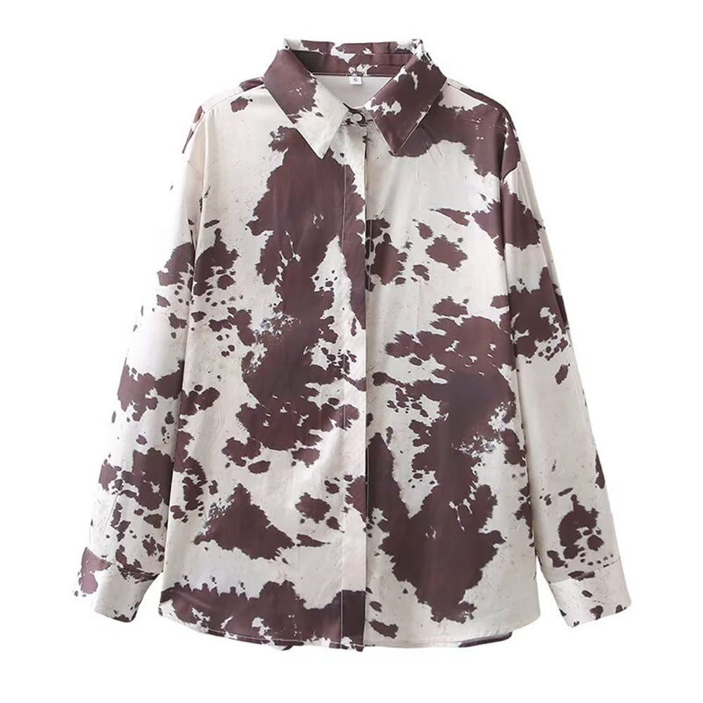 Striped Poplin Loose Shirt Women N6C100