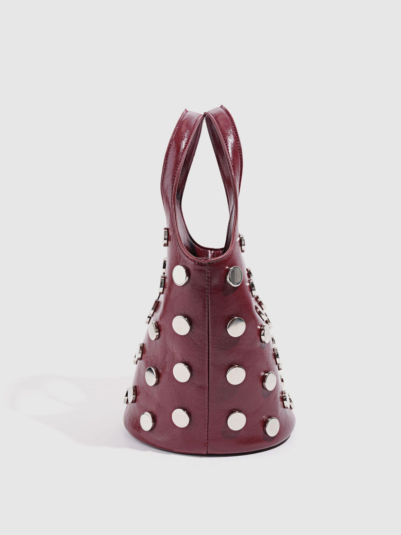 Tortoise Print Rivet Bucket Bag Women N6C028