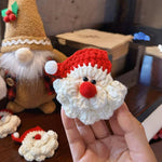 Load image into Gallery viewer, Hand Crocheted Santa Claus Hair Clip Brooch N6K289