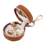 Load image into Gallery viewer, Compact PU Travel Jewelry Organizer Hanging Hook S5P400
