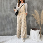 Load image into Gallery viewer, BowWideLeg Jumpsuit MidHeavy Apricot N5A175
