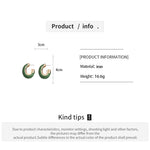 Load image into Gallery viewer, Womens Vintage Oval Metal Stud Earrings N6K154