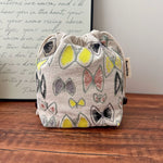 Load image into Gallery viewer, Handmade Cotton Linen Drawstring Cosmetic Pouch N6F174