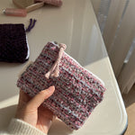 Load image into Gallery viewer, Coarse Knit Wool Pouch Organizer  S5P348
