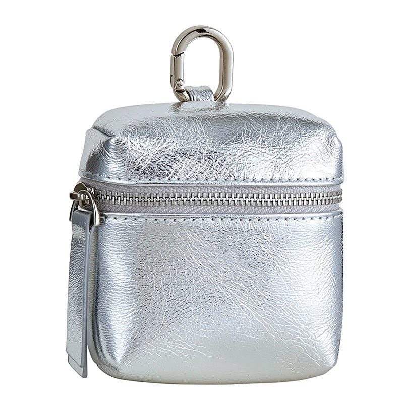Women's Top-Grain Leather Zip Coin Purse N6J238