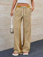 Load image into Gallery viewer, Contrast Wide Leg Jean Mid-Weight Year Round Drape N5Z239
