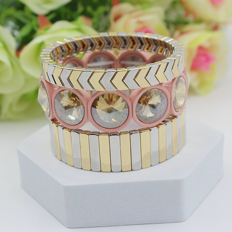 Enamel Bracelet Stove-Enameled Adjustable Elastic S5P035