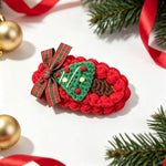 Load image into Gallery viewer, Womens Christmas Tree Knit Hair Clip N6K290