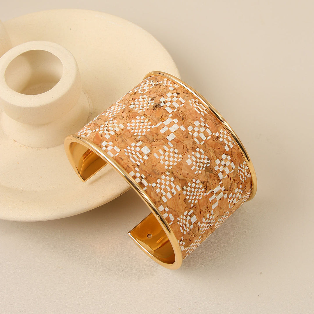 Minimalist Graffiti Retro Open Cuff Bangle Women N6F273