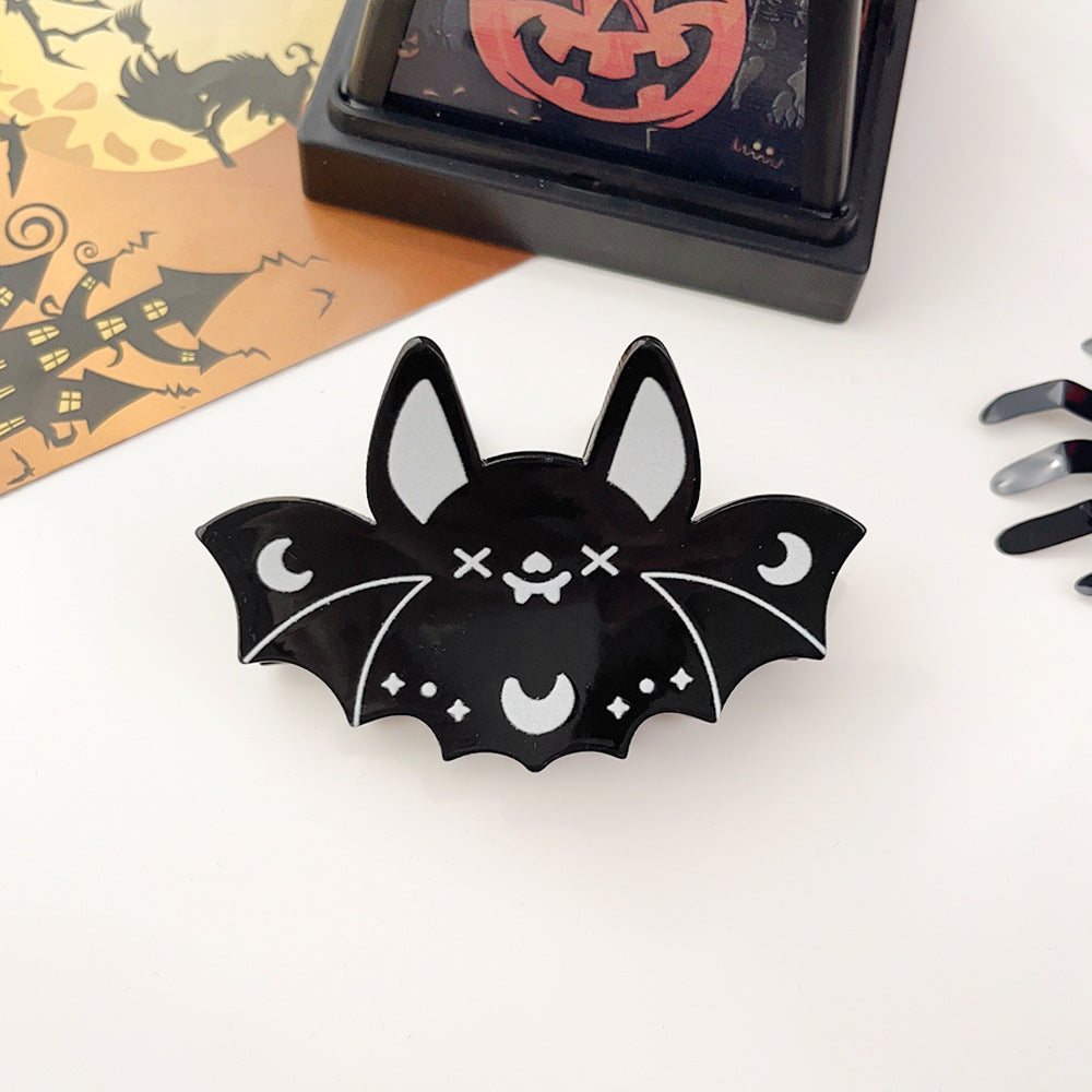 Halloween Ghost Pumpkin Acrylic Claw Clip S5P539