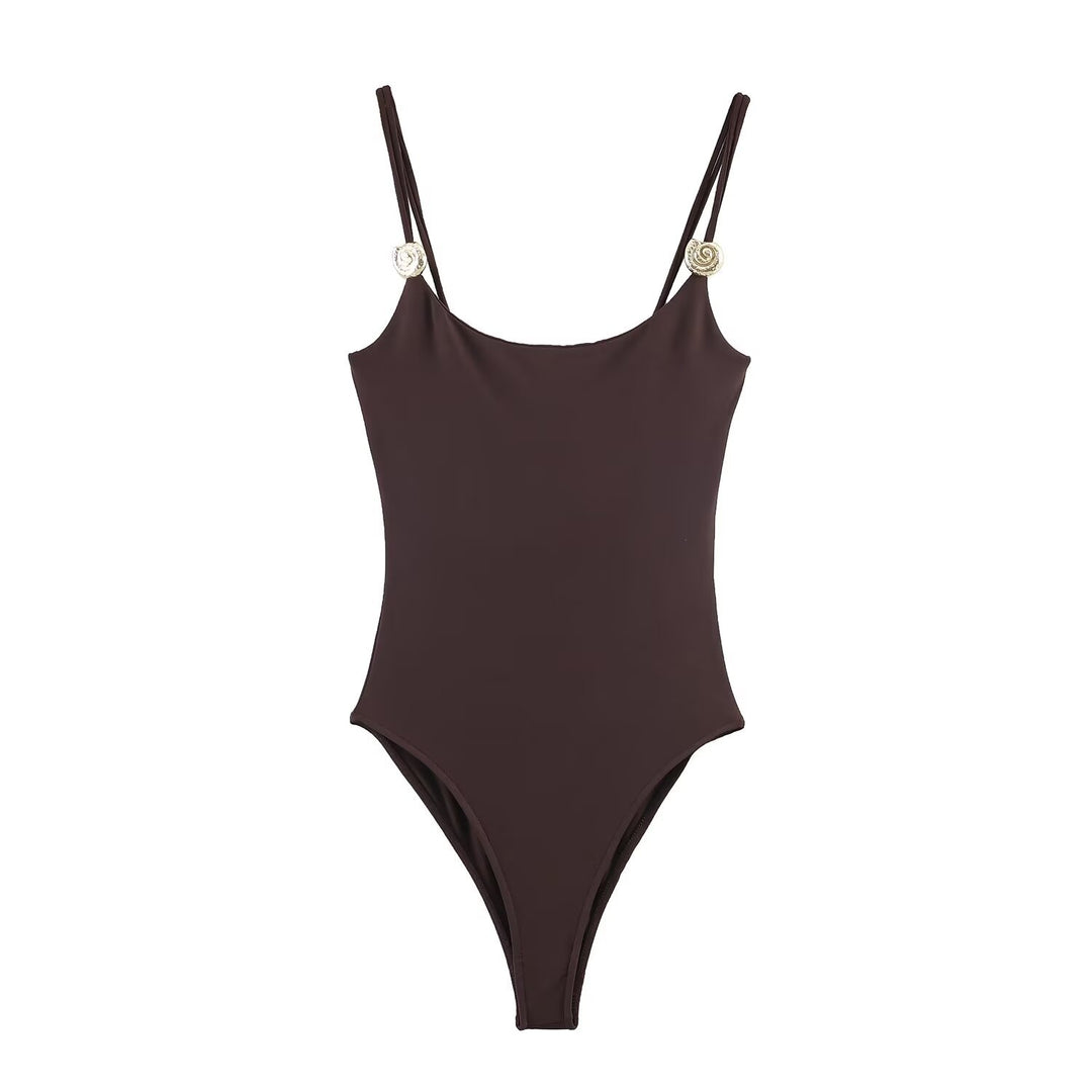 Sexy Strappy One-Piece Swimsuit Women N6C272