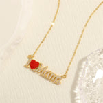 Load image into Gallery viewer, MaMa Layered Gold Plated Pendant Necklace Women N6D501