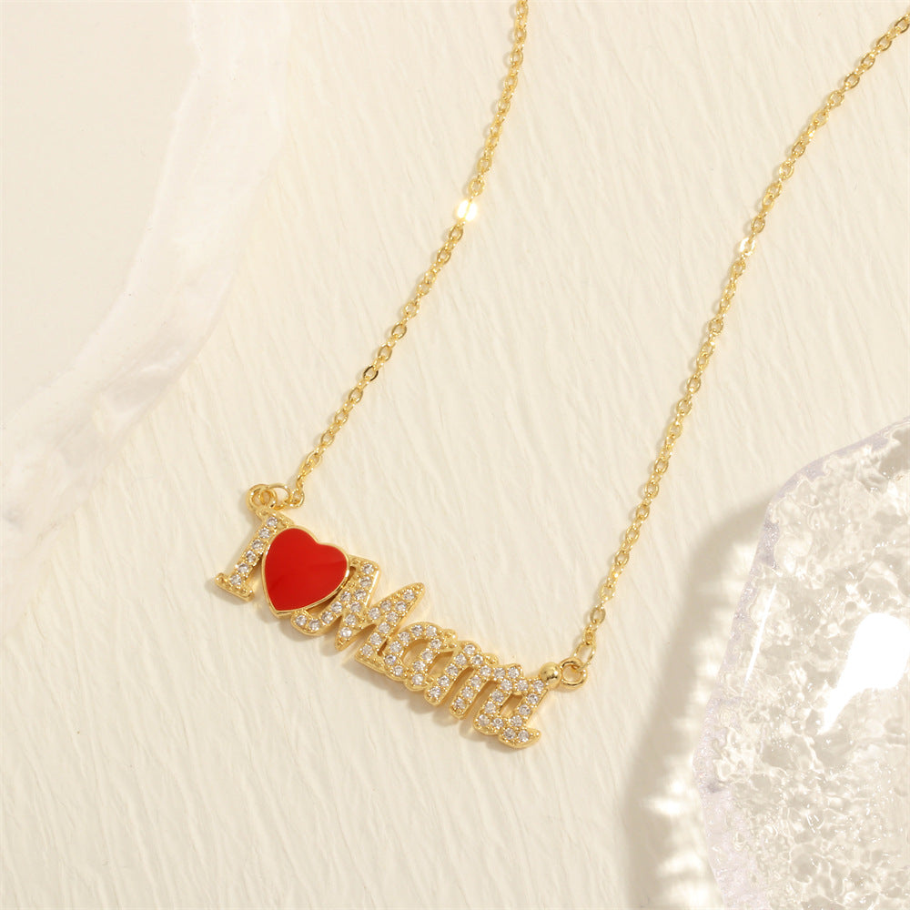 MaMa Layered Gold Plated Pendant Necklace Women N6D501
