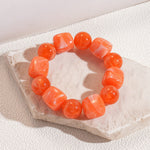Load image into Gallery viewer, Acrylic Beaded Bracelet Irregular Square Round N6F077