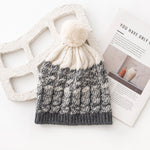 Load image into Gallery viewer, Cable Knit Pure Wool Beanie with Pom Pom M5A142