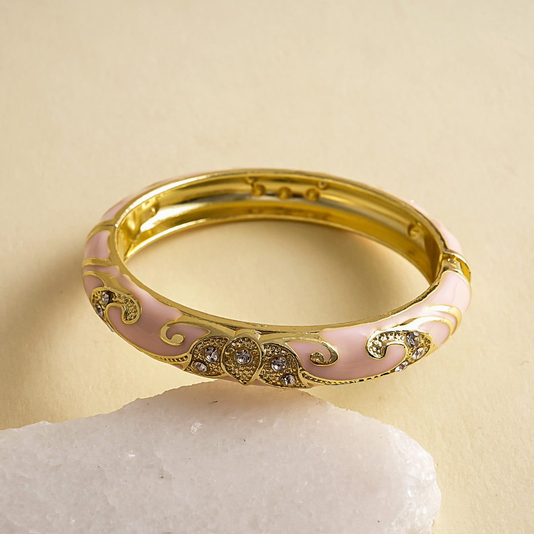 Womens Vintage Floral Open Cuff Alloy Bracelet N6K131