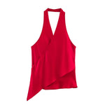 Load image into Gallery viewer, Halter Neck Satin Camisole Women N6C264