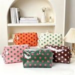 Load image into Gallery viewer, Unisex Waterproof Polka Dot PVC Cosmetic Bag N6J240