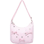 Load image into Gallery viewer, Polka Dot Tote Bucket Bag Canvas Bow Shoulder Bag N6F046