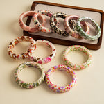 Load image into Gallery viewer, Womens Vintage Floral Resin Circle Bracelet N6K127