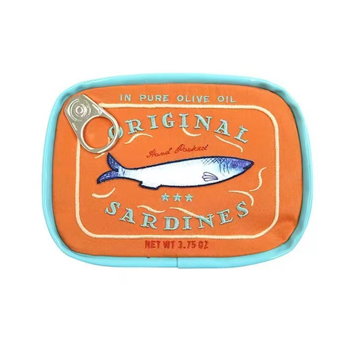Sardine Can Cat Design Makeup Pouch N6E058
