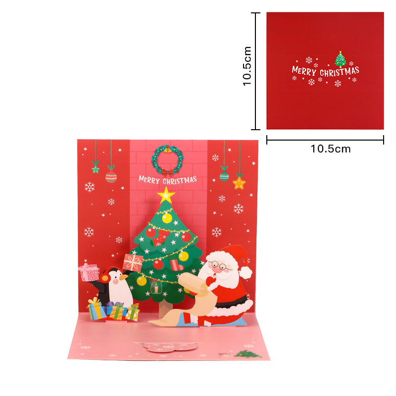 3D Cartoon Christmas Greeting Card N6K302