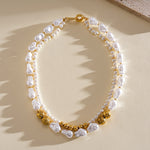 Load image into Gallery viewer, Vintage Double Layer Pearl Beaded Geometric Choker N6H147