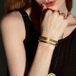 Load image into Gallery viewer, Color Thread Open Cuff Bracelet Women Retro N6C039