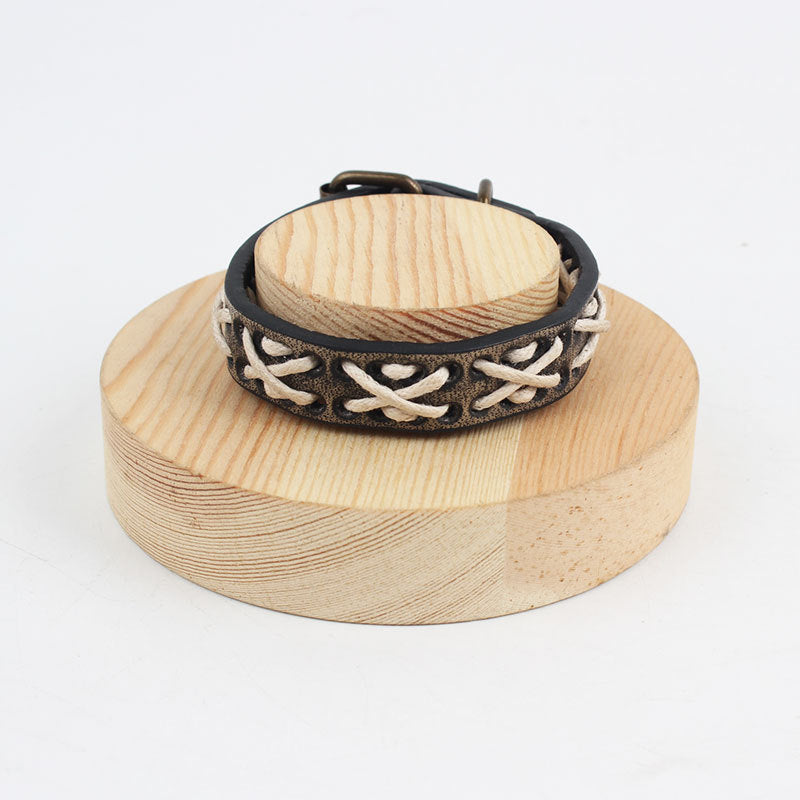 Minimalist Iron Clasp Braided Bracelet S5P607