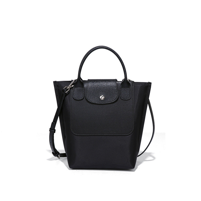 Nylon Colorblock Tote Bag Large Capacity Shoulder N6F159