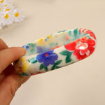 Load image into Gallery viewer, Bohemian Resin Bangle Vintage Floral Pattern Cuff N6F272