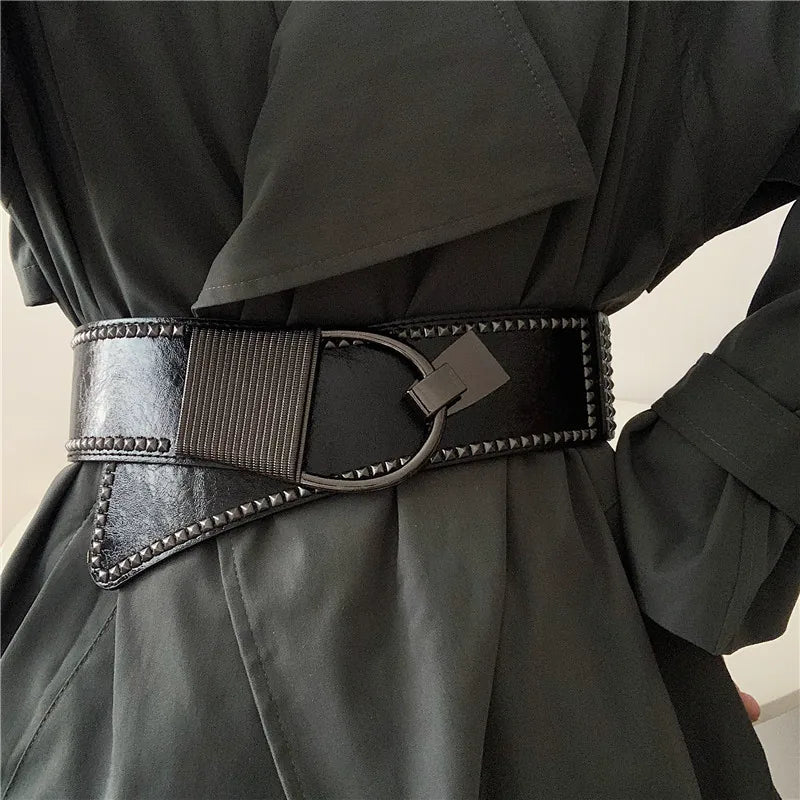 Elastic Wide Waist Belt Women Fashion Waist Cincher N6H337