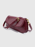 Load image into Gallery viewer, Burgundy Large Capacity Baguette Bag Commute Women N6C029