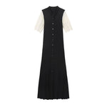 Load image into Gallery viewer, Button Knit Dress Essential Lightweight N5Z367
