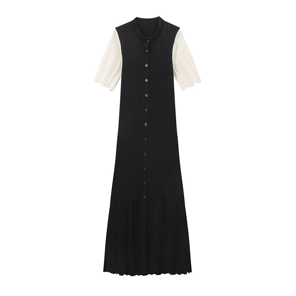 Button Knit Dress Essential Lightweight N5Z367