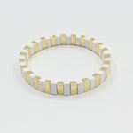 Load image into Gallery viewer, Macaron Elastic Bracelet Dual-Tone Enamel Alloy S5P043