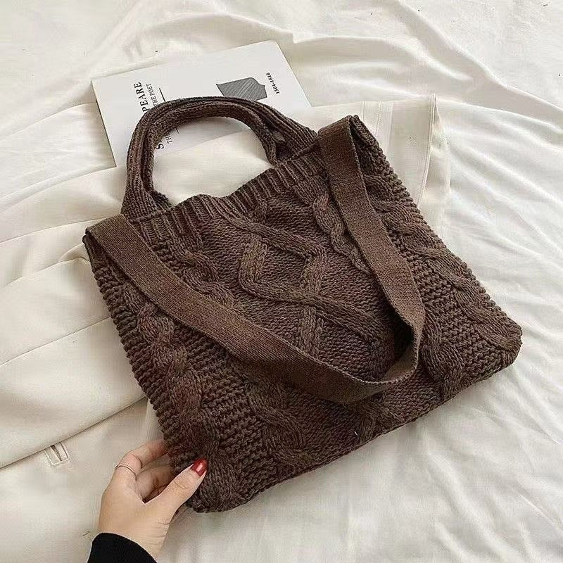 Women's Woven Polyester Vintage Tote Bag N6J164