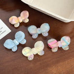 Load image into Gallery viewer, Butterfly Rhinestone Acetate Barrettes N6C355
